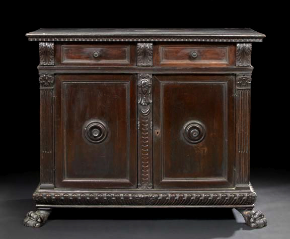 Italian Carved and Ebonized