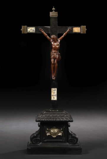 Italian Carved and Ebonized