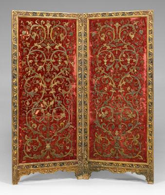 Italian carved and gilt room