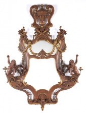 Italian Carved and Gilt Walnut