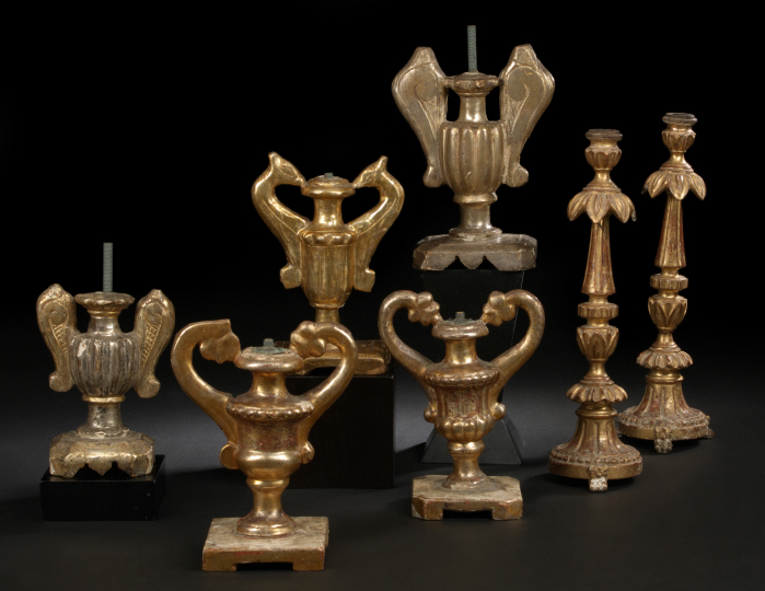 Italian Carved and Parcel-Gilt