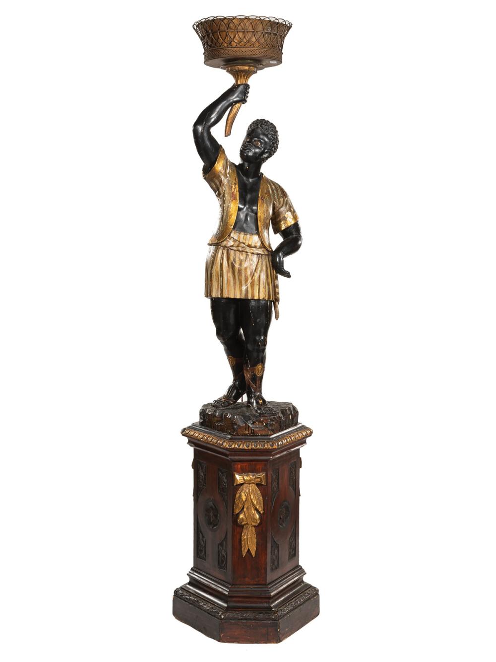 ITALIAN CARVED AND POLYCHROME