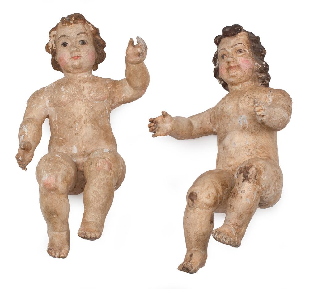ITALIAN CARVED AND POLYCHROMED WOOD