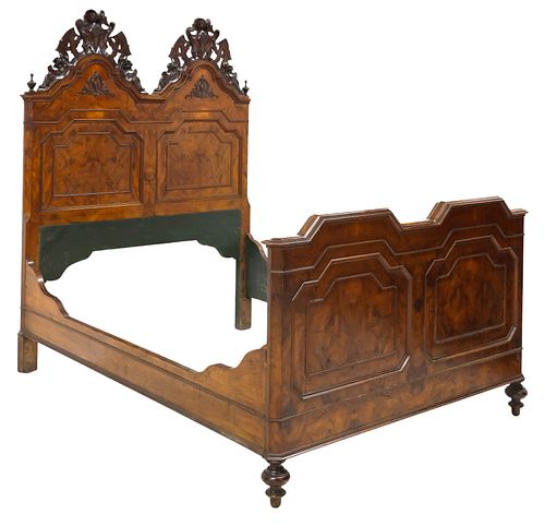 ITALIAN CARVED BURL WALNUT
