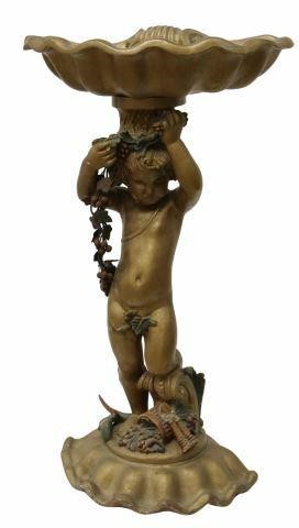 ITALIAN CARVED CHERUB & SCALLOP
