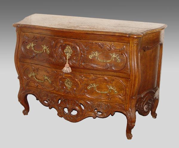 ITALIAN CARVED COMMODE: Late 19th