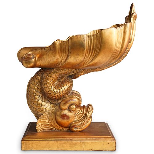 ITALIAN CARVED DOLPHIN SHELL