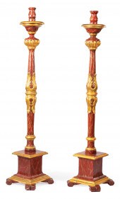 ITALIAN CARVED, FAUX MARBRE AN