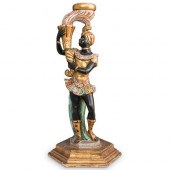ITALIAN CARVED GILT WOOD BLACK