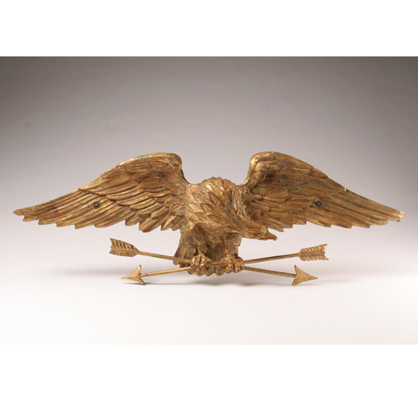 Italian carved gilt wood eagle;