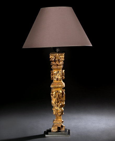 Italian Carved Giltwood Baluster