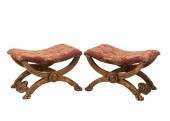 ITALIAN CARVED GILTWOOD BENCHE