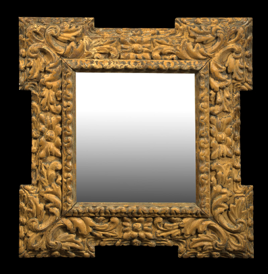 Italian Carved Giltwood Earred