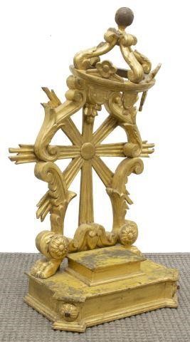 ITALIAN CARVED GILTWOOD RELIGIOUS