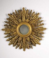Italian Carved Giltwood Sunbur