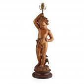 ITALIAN CARVED LIMEWOOD FIGURA