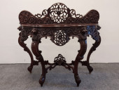 ITALIAN CARVED MAHOGANY ROCOCO
