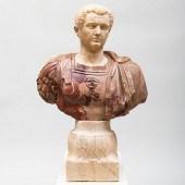 ITALIAN CARVED MARBLE BUST OF