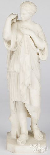 ITALIAN CARVED MARBLE FIGURE O