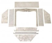 ITALIAN CARVED MARBLE FIREPLAC