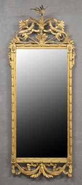 ITALIAN CARVED MIRROR 18th c.