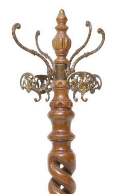 ITALIAN CARVED OAK TWIST STANDARD