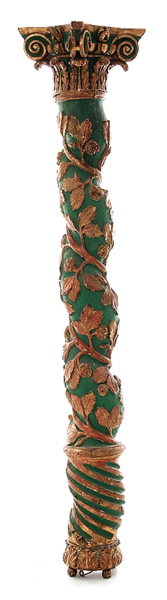 Italian carved paint and giltwood