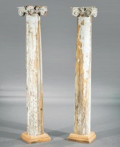 ITALIAN CARVED. PAINTED IONIC