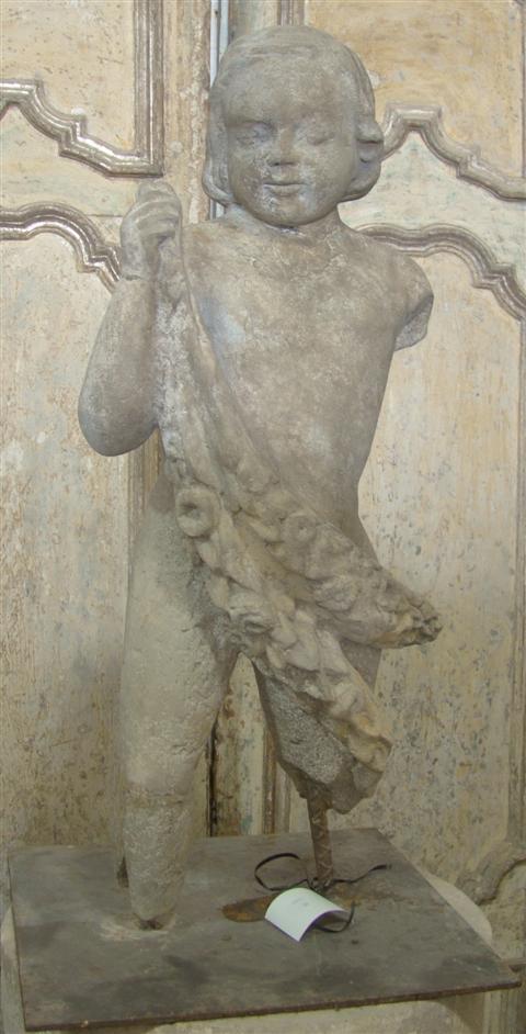 ITALIAN CARVED STONE STATUE OF A