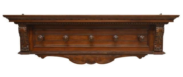 ITALIAN CARVED WALL-MOUNTED COAT/
