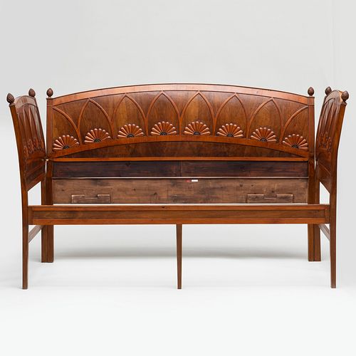 ITALIAN CARVED WALNUT AND FRUITWOOD