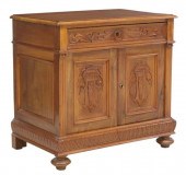 ITALIAN CARVED WALNUT CABINETI