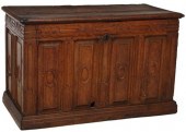 ITALIAN CARVED WALNUT CASSONE/