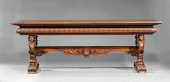 ITALIAN CARVED WALNUT HALL TAB