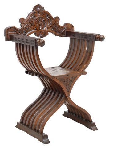ITALIAN CARVED WALNUT SAVONAROLA