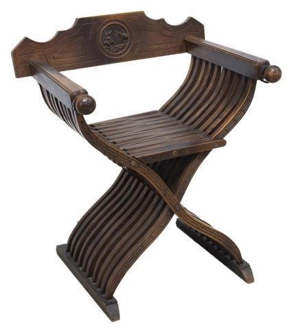 ITALIAN CARVED WALNUT SAVONAROLA