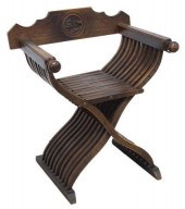 ITALIAN CARVED WALNUT SAVONARO