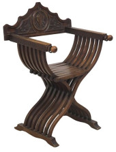 ITALIAN CARVED WALNUT SAVONARO
