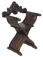 ITALIAN CARVED WALNUT SAVONARO