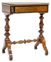 ITALIAN CARVED WALNUT SEWING O