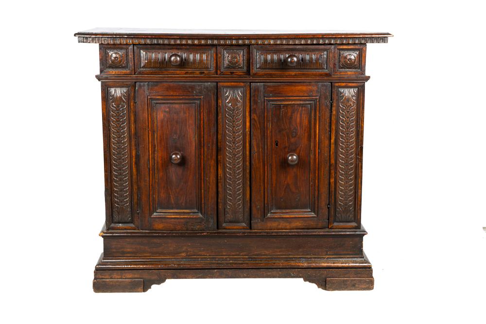 ITALIAN CARVED WALNUT SIDE