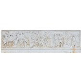 ITALIAN CARVED WHITE MARBLE PL