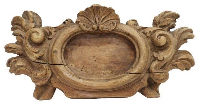 ITALIAN CARVED WOOD ARCHITECTURAL