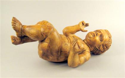 Italian carved wood figure of the