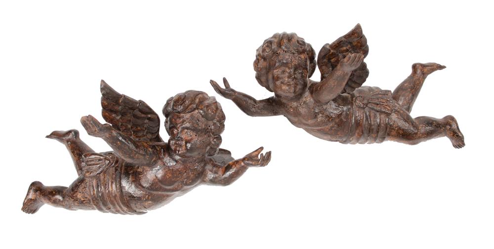 ITALIAN CARVED WOOD FIGURES OF