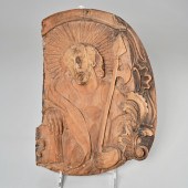 ITALIAN CARVED WOOD RELIEF PLA