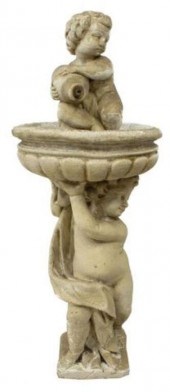ITALIAN CAST CONCRETE PUTTI GA