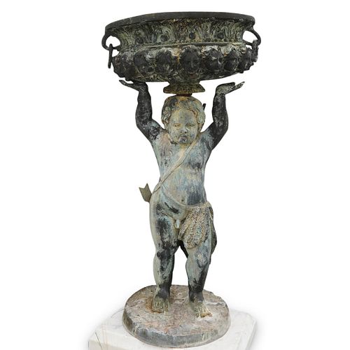 ITALIAN CAST METAL CHERUB