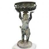 ITALIAN CAST METAL CHERUB PLAN