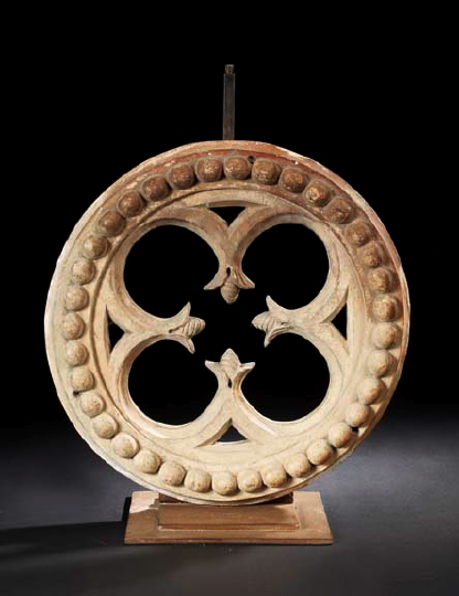 Italian Cast Terra Cotta Quatrefoil